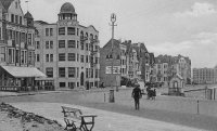 carte postale ancienne de Knokke Albert Plage - La Digue