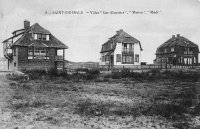 carte postale ancienne de Saint-Idesbald Villas