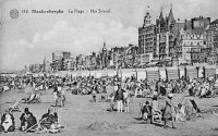 carte postale ancienne de Blankenberge La Plage