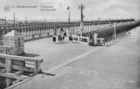 carte postale ancienne de Blankenberge L'Estacade