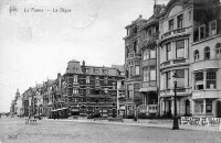 carte postale ancienne de La Panne La Digue