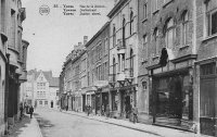 carte postale ancienne de Ypres Rue de la Station