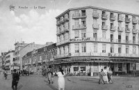 carte postale ancienne de Knokke La Digue