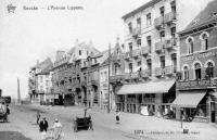 carte postale ancienne de Knokke L'avenue Lippens