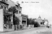 carte postale ancienne de Knokke L'avenue Lippens