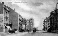 carte postale ancienne de Knokke Grand hôtel central