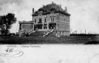 carte postale ancienne de Knokke Château Parmentier