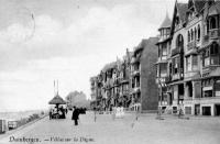 carte postale ancienne de Duinbergen Villas sur la Digue