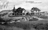carte postale ancienne de Duinbergen Les villas dans les dunes