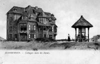 carte postale ancienne de Duinbergen Cottages dans les dunes