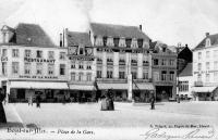 carte postale ancienne de Heyst Place de la gare