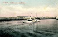 carte postale ancienne de Ostende Le Nelson et le grand phare