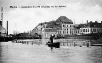 carte postale ancienne de Menin Inondation de 1894