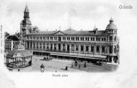 carte postale ancienne de Ostende Grande place