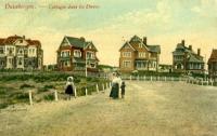 carte postale ancienne de Duinbergen Cottages dans les dunes