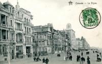 carte postale ancienne de Ostende La Digue