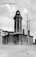 carte postale ancienne de Blankenberge Le Phare