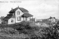 carte postale ancienne de Knokke Villas dans les dunes