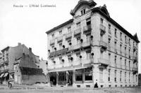 carte postale ancienne de Knokke L'hôtel continental