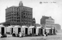 carte postale ancienne de Knokke La Digue