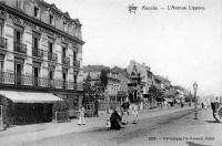 carte postale ancienne de Knokke L'avenue Lippens