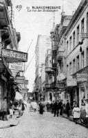 carte postale ancienne de Blankenberge La rue des boulangers