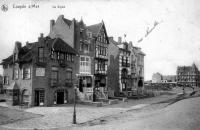 carte postale ancienne de Coxyde La digue.