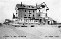 carte postale ancienne de Saint-Idesbald Hôtel des Dunes