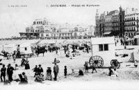 postkaart van Oostende Plage et Kursaal