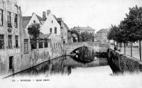 carte postale ancienne de Bruges Quai vert