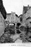 carte postale ancienne de Dixmude Le pont du Nord