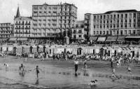 carte postale ancienne de Blankenberge La plage