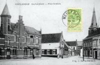 carte postale ancienne de Meulebeke Place Goethals