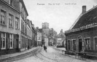 carte postale ancienne de Furnes Rue du Nord