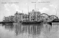 carte postale ancienne de Ostende La gare maritime