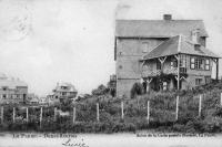 carte postale ancienne de La Panne Dunes fleuries