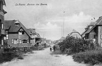 carte postale ancienne de La Panne Avenue des dunes