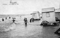 postkaart van Oostende Les bains de mer