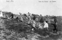 carte postale ancienne de Heyst Dans les dunes - La chaîne