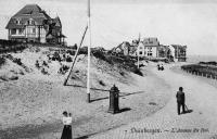 carte postale ancienne de Duinbergen L'avenue du Roi