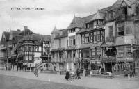 carte postale ancienne de La Panne La digue