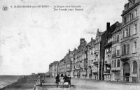 carte postale ancienne de Mariakerke La digue vers Ostende