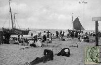 carte postale ancienne de Blankenberge La plage