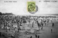 carte postale ancienne de Ostende Le Bain