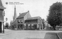 carte postale ancienne de Gistel Rue de l'église