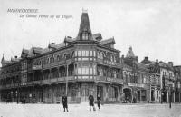 carte postale ancienne de Middelkerke Le grand hôtel de la digue