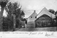 carte postale ancienne de La Panne Une ferme dans les dunes