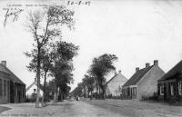 carte postale ancienne de La Panne Route de Furnes