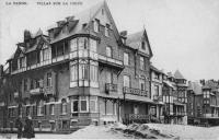 carte postale ancienne de La Panne Villas sur la digue