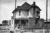 carte postale ancienne de Westende Plage de Westende - Villa